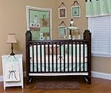 IMAGE OF 10 Piece Bedding Set (Green / Bunny Print) (18