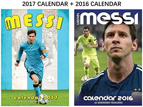 Lionel Messi 2017 Calendar + Lionel Messi 2016 Calendar