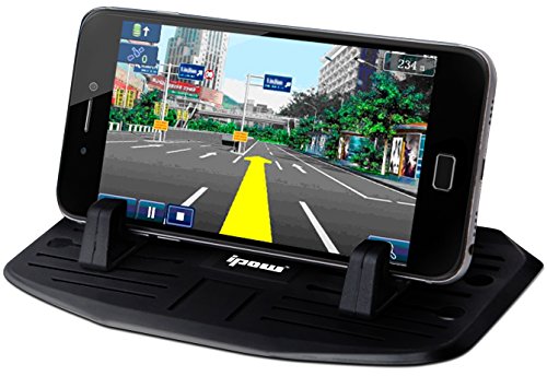 Second Generation,IPOW Car Silicone Pad Dash Mat Cell Phone Mount Holder Cradle Dock For Phone Samsung Galaxy S7/S6/S5/S4 edge 7,iPhone 7/6/6S(plus) SE,Table PC Holder With 2 Size Holder Parts