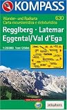  : Kompass Karten, Regglberg, Latemar, Eggental/Val d' Ega: Wanderkarte