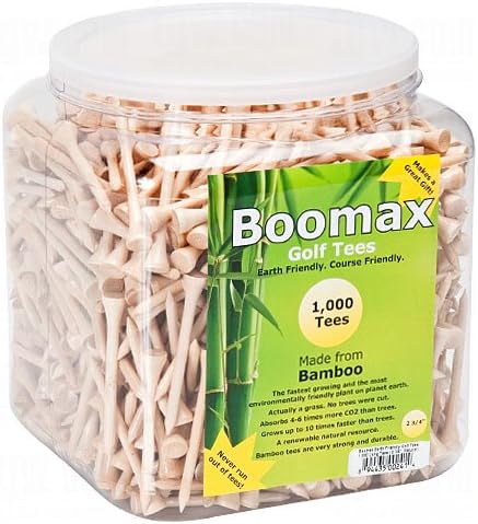 Gts Boomax Bulk Bamboo 1000 Count Golf Tees 1000 Count
