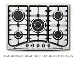 Baumatic 70cm Gas Hob 700mm Stainless Steel B68TCSS