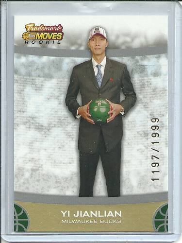 2007 Trademark Moves Yi Jianlian Rookie Card
