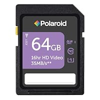 Polaroid 64GB High Speed SDXC CL10 UHS-1 Rated Flash Memory