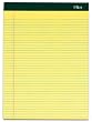 TOPS Double Docket Legal Writing Pads, 8.5 x 11.75-Inch, Narrow Rule, Canary, 100 Sheets per Pad, 6 Pads per Pack (63376)