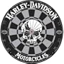 Harley-Davidson� 61972 Skull Bristle Dartboard