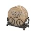 Kitchen & Housewares : Dark Brown Upright Scroll Coaster Holder - Style h45