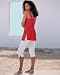 Side-slit capris