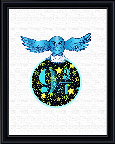 Aprilskys Workshop 11X14 Harry Potter Hogwarts Express 9 3/4 Canvas Art Print Wall Decor Home Décor Room Deco Movie Poster Inspirational Wall Art Gift A028