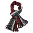 100% Acrylic Men's Colorful Stripes Tassel Ends Knitted Long Scarf - Various Colors Available