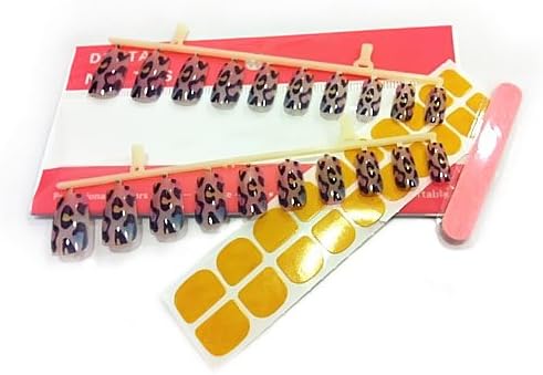 Fake Nails design for sugar skull multicolor