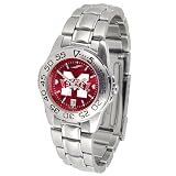 Mississippi State Bulldogs NCAA AnoChrome Sport Ladies Watch (Metal Band)