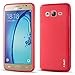 J&D Case Compatible for Galaxy On5 2015 Case, [Drop Protection] [Slim Cushion] Shock Resistant Protective TPU Slim Case for Samsung Galaxy On5 (Release in 2015) Bumper Case - Red