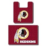 WASHINGTON REDSKINS NFL Two Piece Bathroom Rug Set