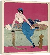 16 Inch Box Canvas (40cm) DOG BEGGING OWNER by Mary Evans