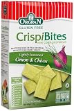 OrgraN CrispiBites Mini Corn Crispbreads, Onion & Chives, 3.5-Ounce Boxes (Pack of 8)