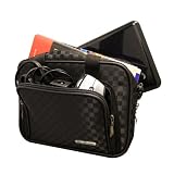 CaseCrown Premium Portable Projector and Netbook Messenger Bag with TSA Approved Combination Lock - Checkered Style for Samsung P400 DLP Lumen Pocket Ultraportable Projector