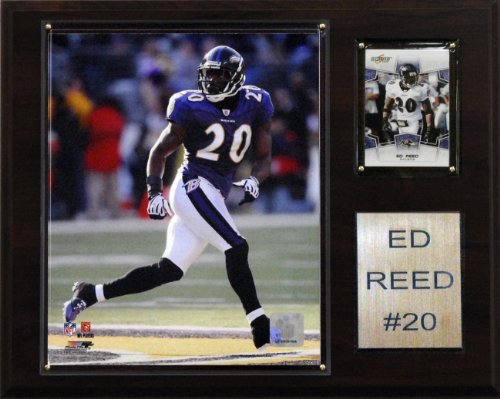 NFL Ed Reed Baltimore Ravens Player Plaque