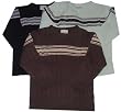 Toddler Boys' Chenille Striped Sweater with Long Sleeves