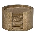 Marble Coaster Set of 6 - Mocha
