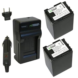 Wasabi Power Battery and Charger Kit for Canon BP-827 VIXIA HF S10 HF S100 HF S11 HF M30 HF M300 HF M31 HF M32 HF S20 HF S200 HF S21 HF20 HF200 HF21 HG20 HG21 HF G10 HF M40 HF M400 HF M41 HF S30 XA10