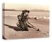 Turtle Dance, Hula Dancer by Alan Houghton - Hawaiian Art Canvas Print Gallery Wrapped, 9 X 12