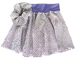 Toddler Girls Lavender Sequin Ballet Dance Skating Skirt & Matching Hair Scrunchie XS 2-4