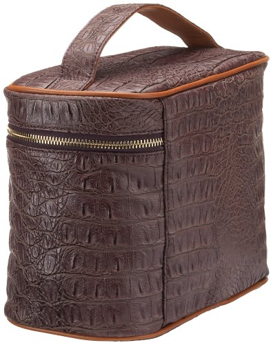 Nannini Croco Glam 65018 62, Damen Kulturtasche, 26x21x12 cm