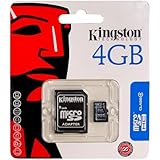 Bargains Depot&reg; Products - Genuine Kingston 4 GB 4gb (4 Gigabyte) Class 4 MicroSDHC / SD HC Micro Secure Digital High Capacity Flash Memory Card SDC4/4GB for ZTE Cell phone / Tablet Compatible : Amigo, Avail, Blade, Blade II, Chorus, Era, FTV Phone, Kis, Libra, Light Tab 2 V9A, Light Tab V9C, Memo, Mimosa X, N280, N290, Nova 3.5, Nova 4, Optik, PF112 HD, Racer II, Rio, Sage, Score, Score M, Skate, Skate Acqua , Style Q, U900, V821, V875, V880E, V9, V9+, Warp, X990D - Bargains Depot&reg;