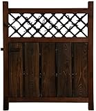 IMAGE OF Simple Rustic Beautiful - 3 ft. Tall Japanese Garden Gate Wooden Fence Door WD96232