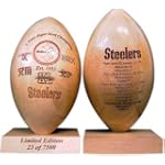 Pittsburgh Steelers 5/8 Scale Laser Engraved 5X Super Bowl Wood Football