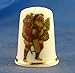 Porcelain China Collectable Thimble - Santa Claus & Christmas Tree -- Free Gift Box