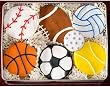Let's Play Ball Sugar Cookie Gift Tin