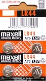 50 Pack Maxell AG13 LR44 A76 357 Button Cell Battery