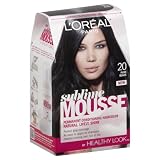 LOreal Paris Healthy Look Sublime Mousse Haircolor, Pure Black