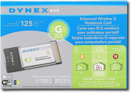 Dynex Wireless G Notebook Card