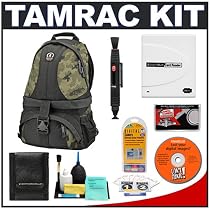 Tamrac 5546 Adventure 6 Camera Backpack (Camo) + Accessory Kit for Canon Rebel XSi, XS, T1i, XTi, 40D, 50D, Nikon D40, D60, D5000, D90, D300, D700, Olympus Evolt E-30, E-450, E-520, E-620, and Sony Alpha A200, A300, A350, A700 Digital SLR Cameras