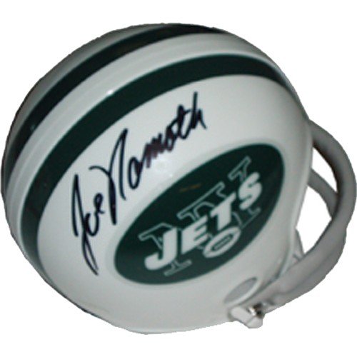 Joe Namath Autographed/Hand Signed New York Jets Mini Helmet