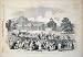 Hyde Park London May Procession Festival Old Print 1851