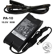Hawk Replacement Plug and 5 Year Warranty for Dell Vostro 1000 1200 1310 1400 1500 1510 1700 1710 2510 500 A840 A860 Laptop Ac Adapter Notebook Computer Power Battery Charger 90w 19.5v