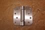 Satin Nickel 4 X 4 with 5/8 Radius Spring Door Hinges