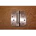 Satin Nickel 4 X 4 with 5/8 Radius Spring Door Hinges