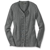 Eddie Bauer Ruched Cable Cardigan