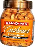 Review Dan-D-Pak  / Dan-D-Pak Jumbo Premium Cashews Unsalted, 7.5-Ounce. Plastic Jar (Pack of 4)