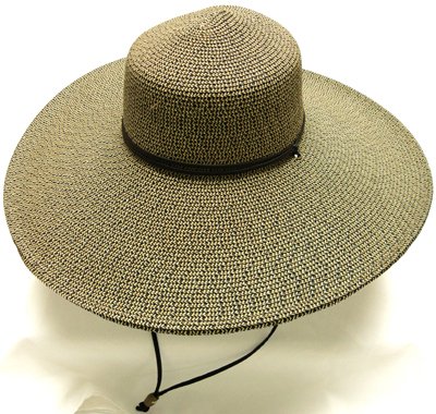 women's wide brim hat with chin strap