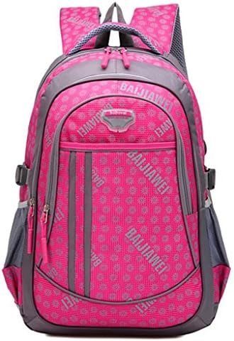 Large Space Nylon Double Shoulders Backpack Nice for School Students