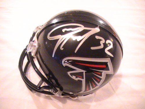JERIOUS NORWOOD SIGNED AUTOGRAPHED ATLANTA FALCONS MINI HELMET COA + HOLOGRAM