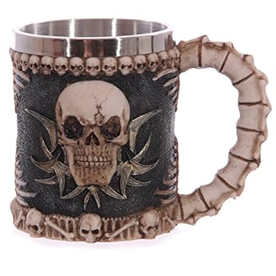 3D Resin Skull Face Mug Cup cup terror Hooya