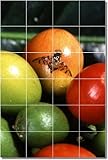 IMAGE OF Fruits Vegetables Photo Bathroom Tile Mural 30. 18x24 inches using (12) 6x6 ceramic tiles.
