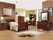 Delightful Louis Phillipe Twin Bed/Nightstand,Mirror,Dr